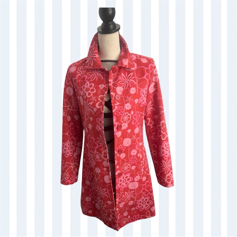 Garnet hill floral coat